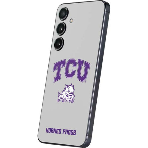 Texas Christian University Horned Frogs Logo Print Galaxy S25 Skin